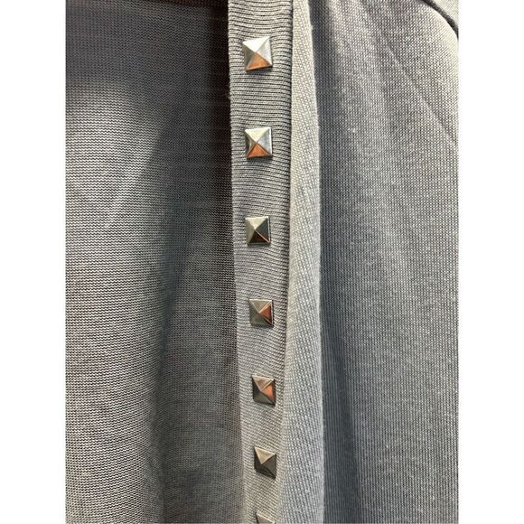 Fashion Bug 1X Grey and Silver Studded Open Front Cardigan - Picture 5 of 5